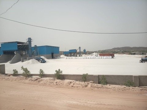 Mineral processing plant facility exterior