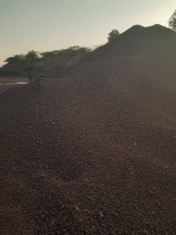 Processed ore fines stockpile