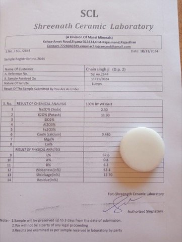 Ceramic laboratory fired-disc whiteness test
